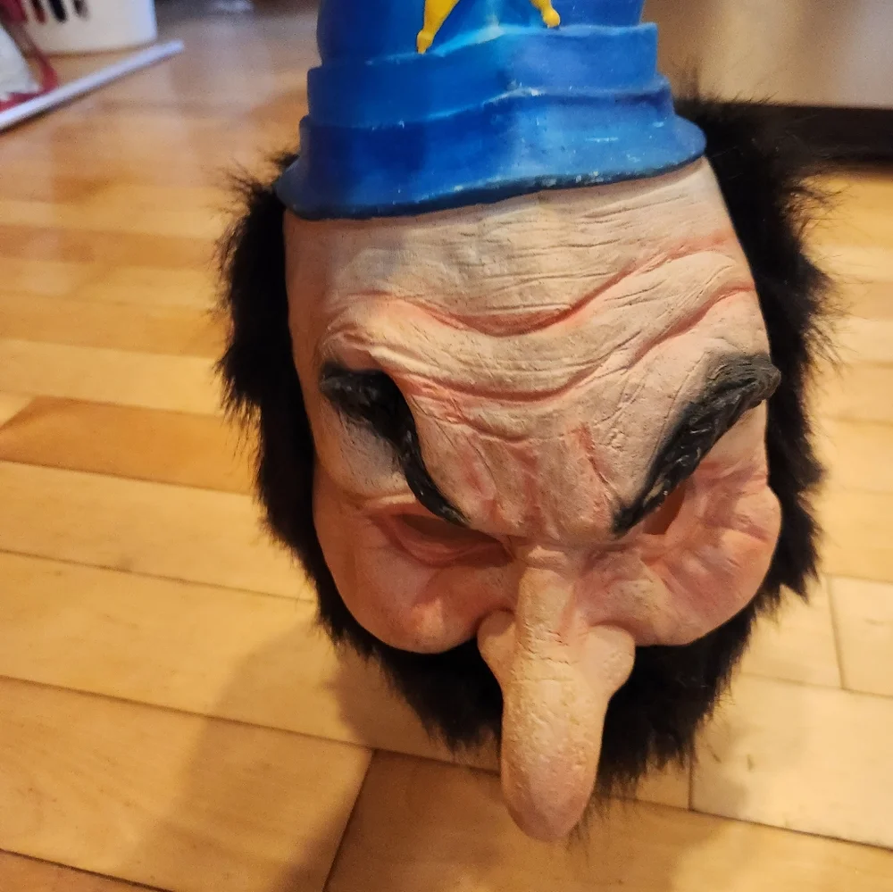 Rubber Halloween costume mask English police bobbie for adult